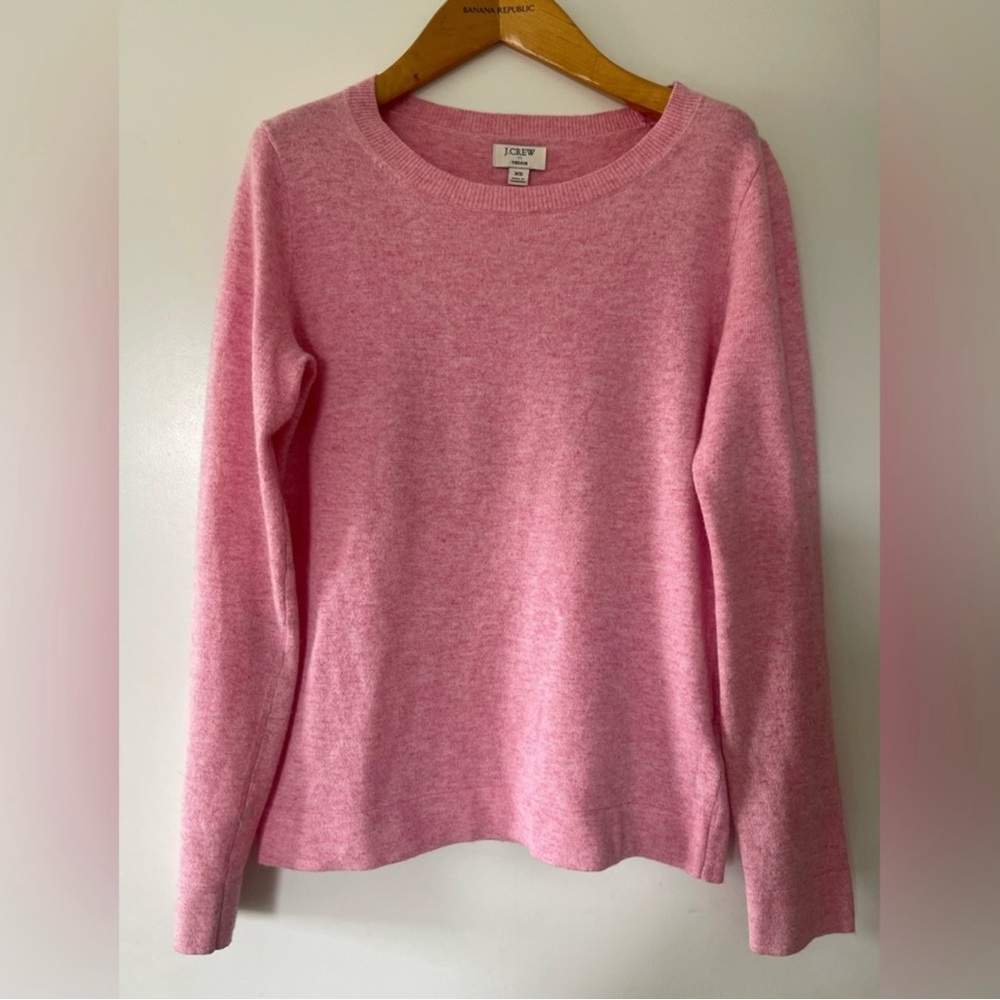 J.Crew Soft Pink Knit sweater merino wool blend